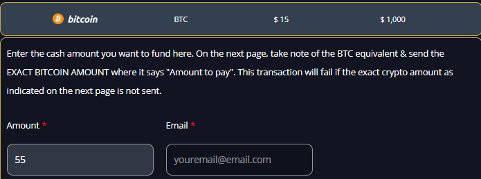 Bitcoin Option Banner