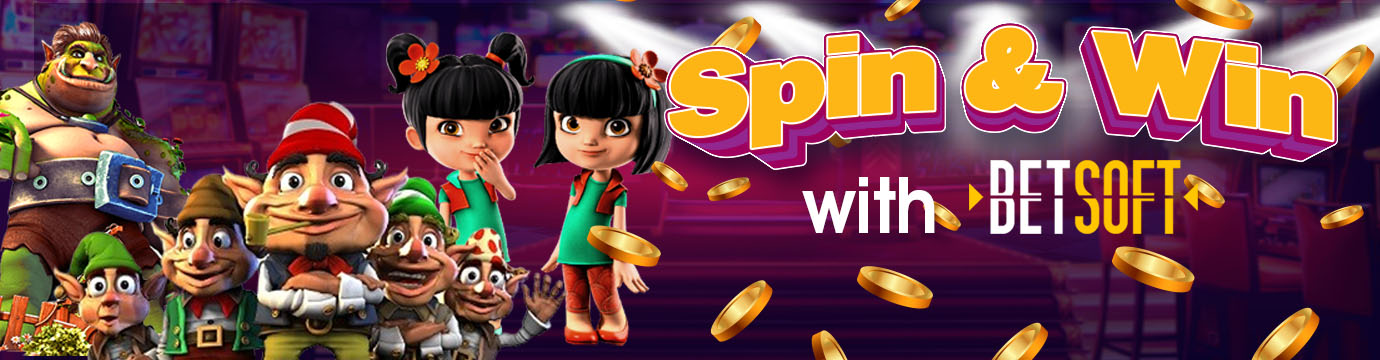 Spin and win with Betsoft Banner